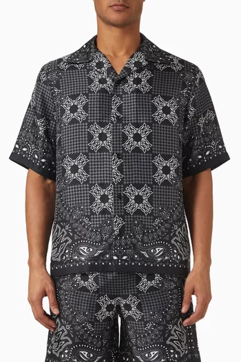 MA Check Camp Shirt in Silk