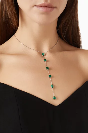 Multi-shape Chain Y Necklace