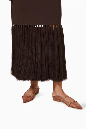 Maureen Flat Mules in Mesh
