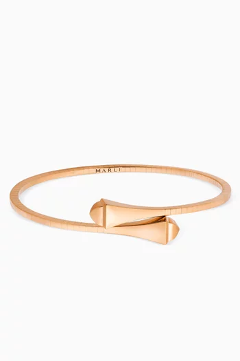 Cleo Midi Slip-on Bracelet in 18kt Rose Gold