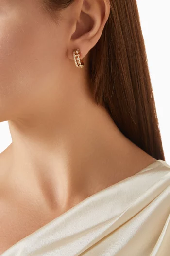 Avenue Diamond Earrings in 18kt Gold