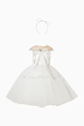 Embellished Bow Dress