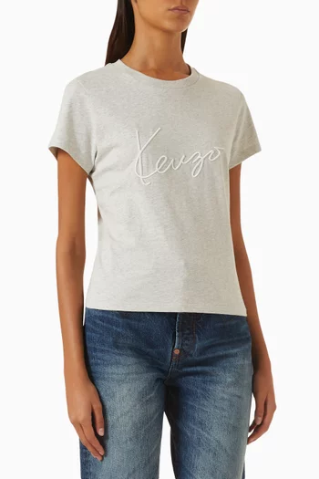 Logo Slim-fit T-shirt in Jersey