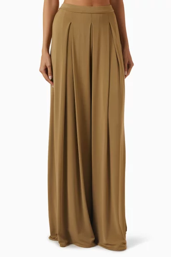 Wide-leg Pants in Jersey