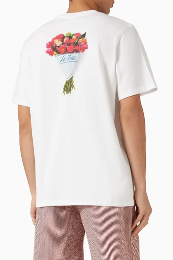 Bouquet T-shirt in Organic Cotton-jersey