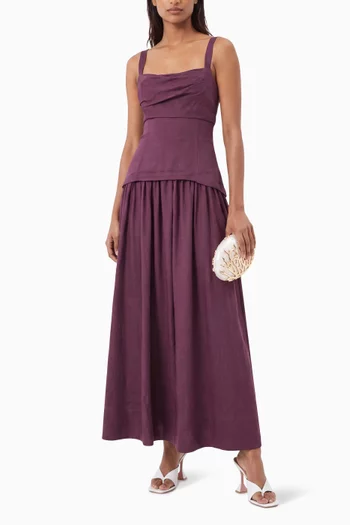 Reeve Dress in Dupion Fabric