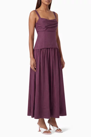 Reeve Dress in Dupion Fabric