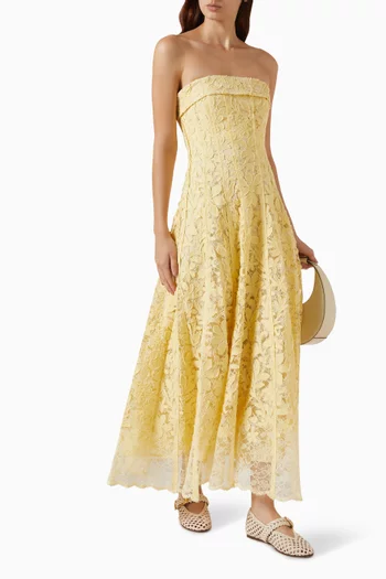Imogen Lace Bustier Midi Dress