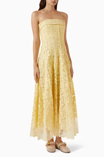Imogen Lace Bustier Midi Dress