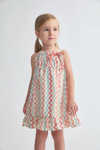 Bolero Chevron-print Dress