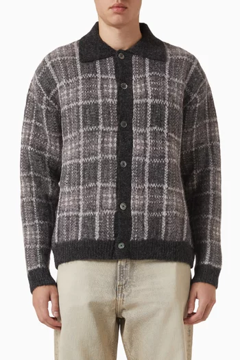 Checked Polo Shirt in Knit