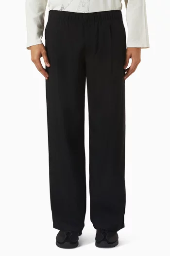 Wide-leg Pants in Twill