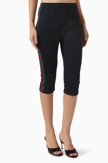 Web Leggings in Rib Cotton Jersey