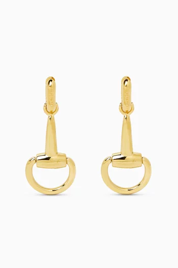Horsebit Earrings in Metal