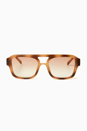 Subzero Bold Square Aviator Sunglasses
