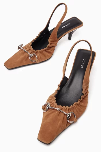 Vittoria 55 Slingback Pumps in Suede