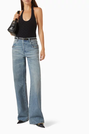 Flared Pants in Denim