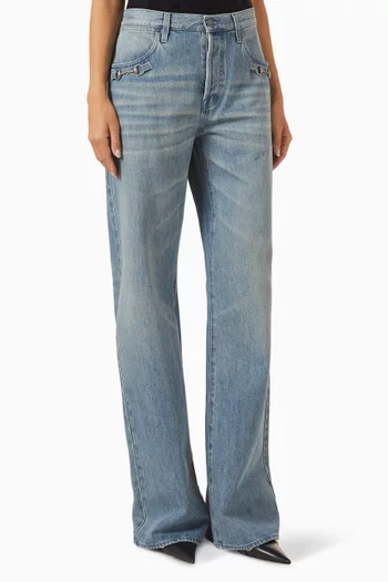 Flared Pants in Denim