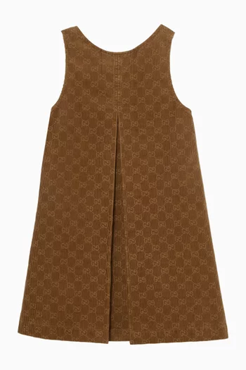 Vintage Logo Dress in Velvet Corduroy