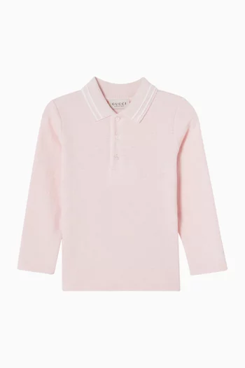 GG Polo Shirt in Cotton Pique