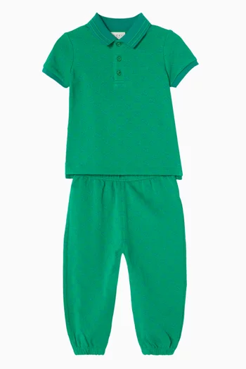 GG Trousers in Cotton Piquet