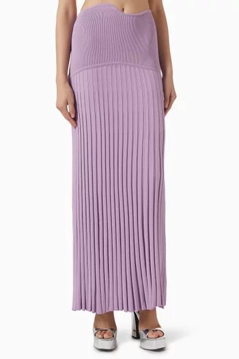 Maparadita Pleated Skirt in Viscose Blend