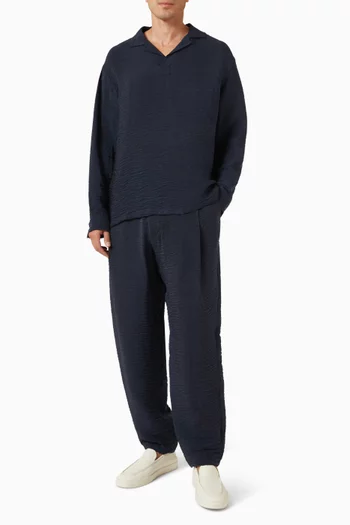 Micro Chevron Pants in Jacquard