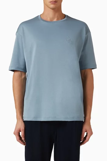 Logo T-shirt in Interlock-cotton