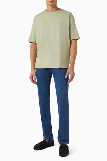 Logo T-shirt in Interlock-cotton