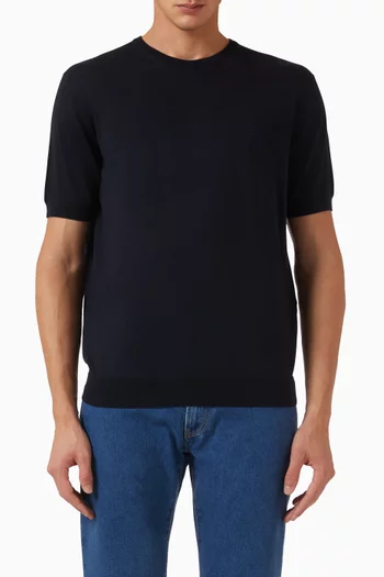 Slim-fit T-shirt in Cotton-silk