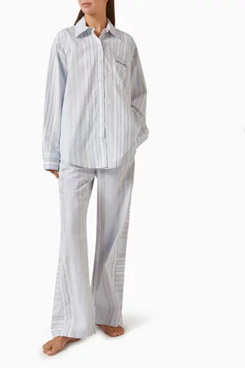 Striped Pyjama Pants in Cotton
