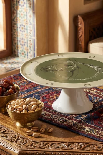 حامل كيك فارس بورسلين