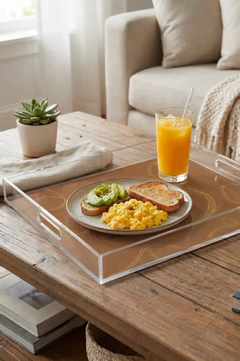 Fares Large Serving Tray in Acrylic