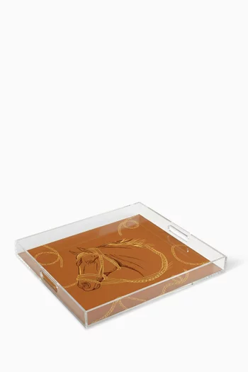 Fares Large Serving Tray in Acrylic