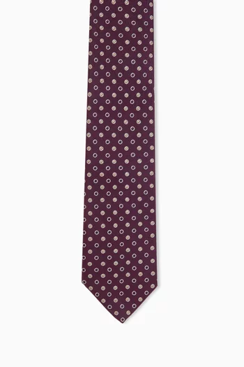 Micro-dot Tie in Silk