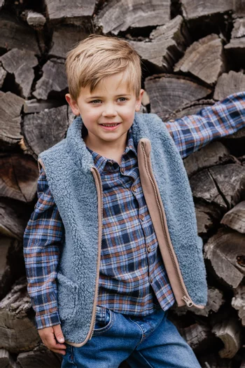 Sleeveless Vest in Sherpa