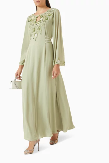 Floral Embellished Kaftan