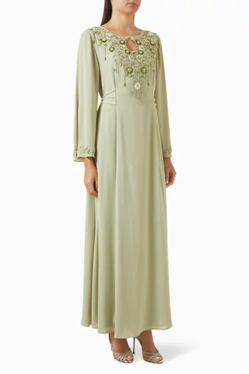 Floral Embellished Kaftan