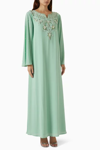 Floral Embellished Kaftan