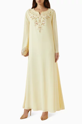 Floral Embellished Kaftan