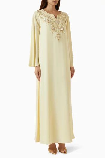 Floral Embellished Kaftan