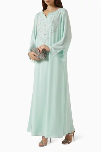 Floral Embellished Kaftan
