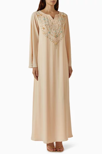 Floral Embellished Kaftan
