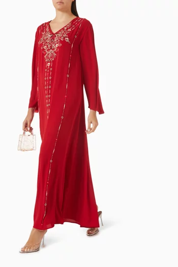 Floral Embellished Kaftan