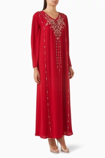Floral Embellished Kaftan