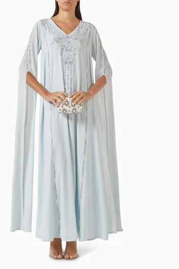 Embellished Cape Sleeve Kaftan