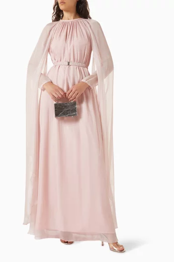 فستان سهرة بودر بكاب