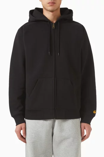 Hooded Chase Jacket in Cotton-blend