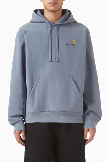 Hooded American Script Sweatshirt in Cotton-blend