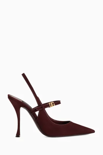 Cardinal 105 New Slingback Pumps in Suede